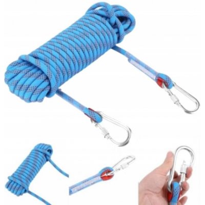 20m STATICKÉ LANO 12mm horolezecké lano S KARABINOU – Sleviste.cz