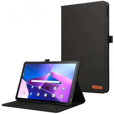 Protemio Fabric Zaklápěcí obal pro Lenovo Tab M10 5G 63918 černý – Zboží Mobilmania