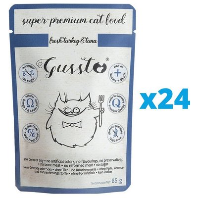 Gussto Cat Fresh Turkey&Tuna 24 x 85 g
