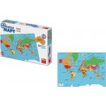 Dino mapy Svět ve tvaru zemí 1:1 v krabici 32 x 23 x 7 cm 82 dílků – Zboží Mobilmania