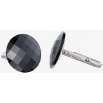 Preciosa manžetové knoflíky z chirurgické oceli Casper s českým křišťálem Preciosa černé – Zboží Dáma