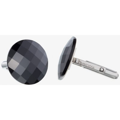 Preciosa manžetové knoflíky z chirurgické oceli Casper s českým křišťálem Preciosa černé – Zboží Dáma