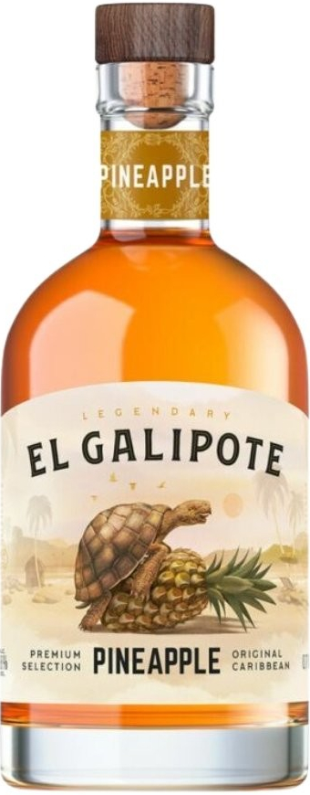 El Galipote Pineapple 35% 0.7 l (čistá láhev)
