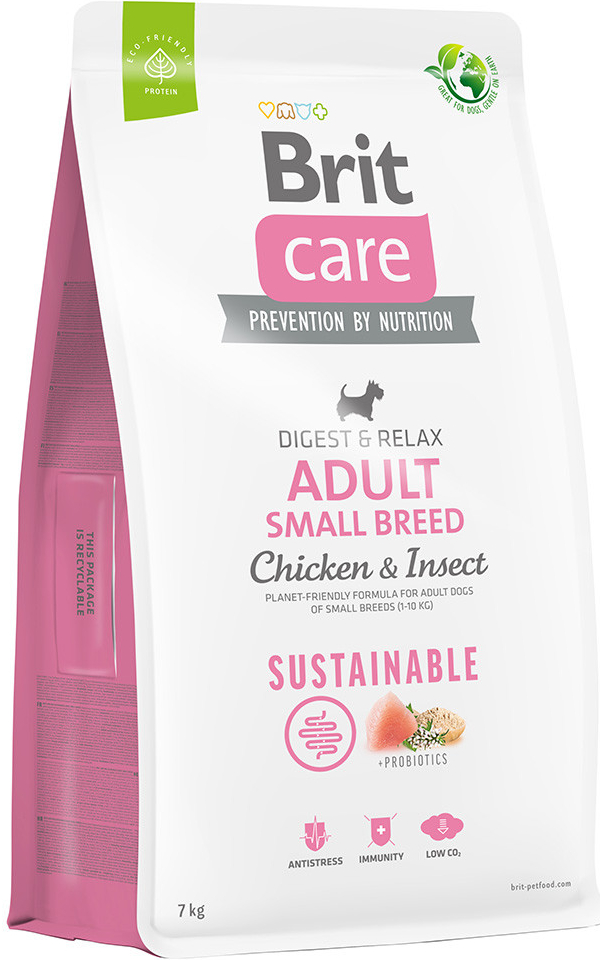 Brit Care Sustainable Adult Small Breed Chicken & Insect 2 x 7 kg
