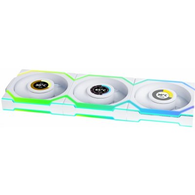 Lian Li UNI FAN SL Wireless LCD 120 White 3ks včetně ovladače 12RSLLCD1W3W – Hledejceny.cz