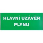 Tabulka Hlavní uzávěr plynu