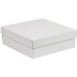 Dárková krabice s víkem 300x300x100/40 mm, bílá – Zboží Živě