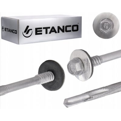 ETANCO GTR 12 SP Ø5,5 / 6,3 mm šroub pro upevnění sendvičových panelů s podložkou A19 150 mm - 100 ks Pozinkovaná – Hledejceny.cz