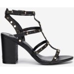 Černé dámské kožené boty na podpatku DKNY Hanz – Zboží Mobilmania