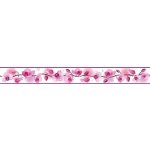 IMPOL TRADE D 58-030-3 Samolepící bordura květy orchidejí růžové, rozměr 5 m x 5,8 cm – Zboží Dáma