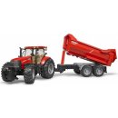 Bruder 3099 Traktor Case IH Puma CVX 230 se sklápěcím přívěsem Krampe