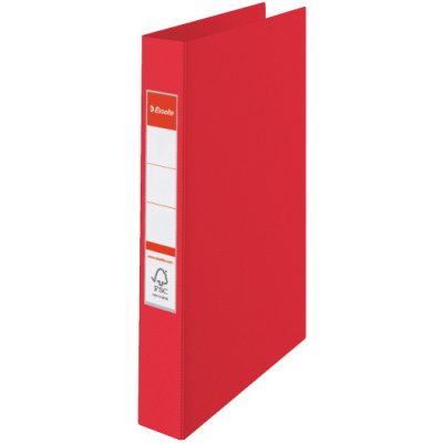 ESSELTE Pořadač 2 kroužkový A4, 35 mm, červený – Zboží Mobilmania