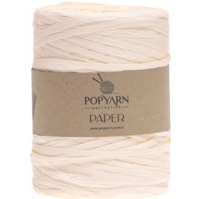 POPYARN Papírová příze Paper B521 - krémová, 250g 360m – Zboží Mobilmania