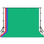 Zelené, Červené, Modré pozadie 2 x 3 m + držiak pozadia (výška 200cm) – Zboží Živě
