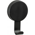 WENKO Static-Loc Plus nástěnné háčky Pavia Black, sada 2 koupelnových háčků, montáž bez vrtání, – Zbozi.Blesk.cz