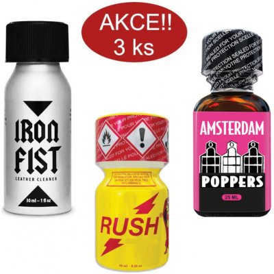 Rush Poppers Iron Amsterdam mix pack 3 x 24 ml – Sleviste.cz