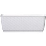 Prosperplast RATOLLA P Truhlík s podmiskou 38,6x15,4x14,2 cm ratan bílý – Hledejceny.cz