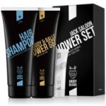 Angry Beards Jack Saloon sprchový gel 230 + šampon 230 ml + Antisweat deodorant na intimní partie 8 ml dárková sada – Sleviste.cz