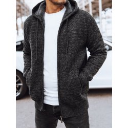 Basic zateplený svetr na zip wx2155 tmavě šedý