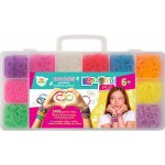 Udělej si náramek Gumičky Loom Bands 1440ks set s doplňky mix barev – Zboží Dáma