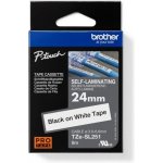 Brother TZE-SL251, bílá/černá 24mm, samolaminovací BROTHER TZESL251 – Zboží Dáma