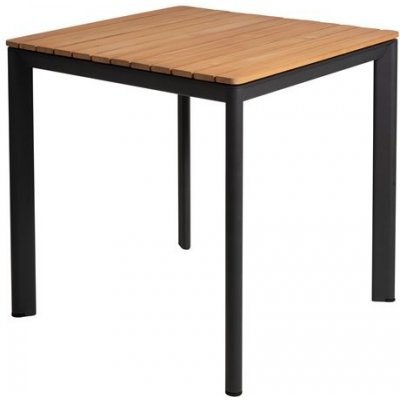 Mindo Jídelní stůl Mindo 101, čtvercový 74x74x75 cm, rám lakovaný hliník Dark Grey, deska keramika dekor Opium Black