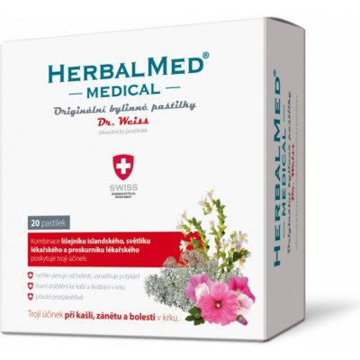 Dr. Weiss HerbalMed Medical pastilky ZP 20 pastilek