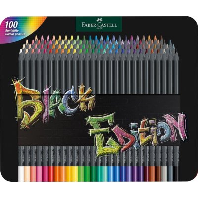 Faber Castell 116490 Black Edition Supersoft v kovové kazetě 100 ks – Zboží Mobilmania