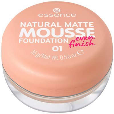 Essence NATURAL MATTE MOUSSE pěnový make-up 01 16 g – Sleviste.cz