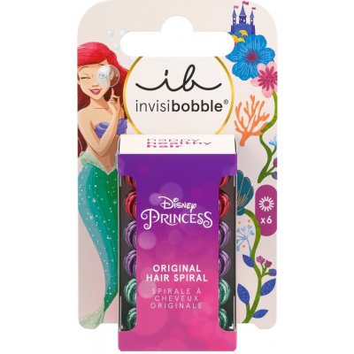 Invisibobble KIDS ORIGINAL Disney Ariel 6pc, gumičky do vlasů Ariel Malá mořská víla – Zboží Mobilmania