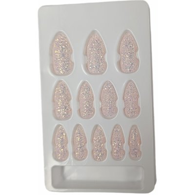 Leventi Umělé nalepovací nehty s dekorem a s lepící ploškou-s12- 12 ks – Zboží Dáma