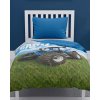 Přehoz Detexpol přehoz na postel Traktor blue farm 170 x 210 cm