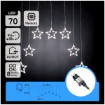 Aigostar B.V. - LED Venkovní řetěz 70xLED/230V 1,2x1m IP44 studená bílá hvězd B10303ABGG – Hledejceny.cz