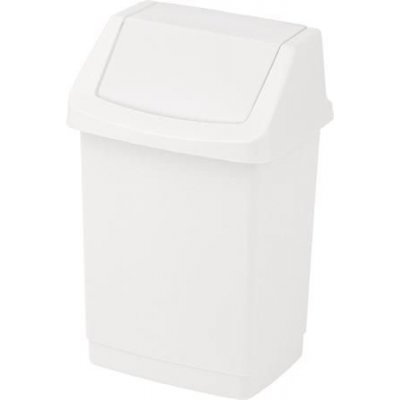 Curver Odpadkový koš "Click-it" bílá s výklopným víkem 50 l 154792 – Zboží Mobilmania