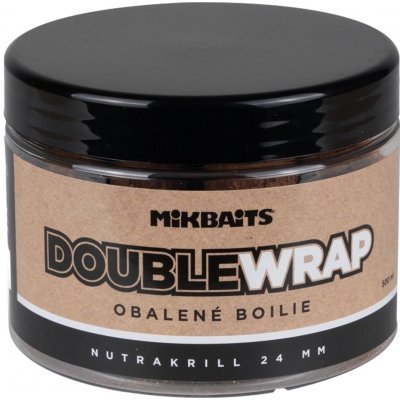 Mikbaits Double Wrap boilies Maniaq NutraKrill 500ml 24mm – Hledejceny.cz