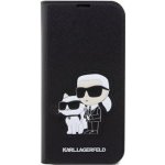 Pouzdro Karl Lagerfeld PU Saffiano Karl and Choupette NFT Book iPhone 13 Pro Max černé – Zboží Mobilmania