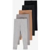 Kojenecké kalhoty a kraťasy George Dětské žebrované legíny v neutrálních barvách 5 ks
