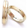 Prsteny Aranys Zlaté snubní prsteny s proužkem 55040