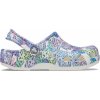 Dětské žabky a pantofle Crocs Dřeváky Classic Butterfly Clog Kids 208297 Bílá