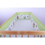 JAN peří mantinel do postýlky/sova mantinel sova zelená zelená – Sleviste.cz