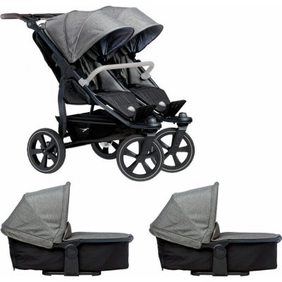 Tfk set duo2 frame 2025 air chamber wheel + carrycot + seat prem. grey – Zboží Mobilmania