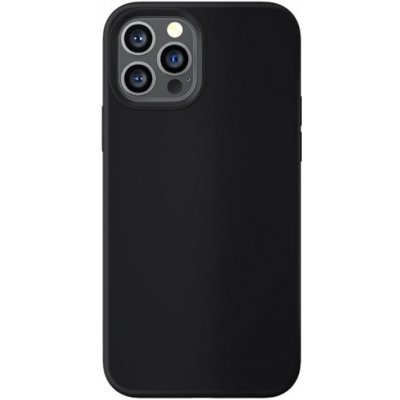 Pouzdro BENKS Silikonové s certifikovaným nabíjením MagSafe iPhone 12 / 12 Pro - černé