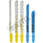 Extol Premium plátky do přímočaré pily-mix sada 5ks úchyt Bosch 8805100 – Zboží Dáma