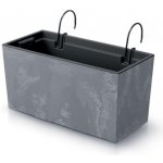 PROSPERPLAST Závěsný truhlík - URBI CASE W Beton Effect 39,5x18,5 cm antracit – Sleviste.cz