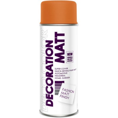 DecoColor, barva ve spreji MATT, RAL 2004 oranžový - 400 ml – Zbozi.Blesk.cz