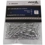 ASTA Trhací nýty hliník-ocel 3,2x6,4 mm 100 ks Asta, A-BR3264/100 – Sleviste.cz