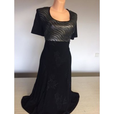 Drahstyl společenské šaty Vlnka černá – Zboží Mobilmania