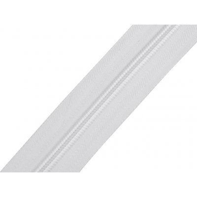 Zip spirálový No 6 metráž, střední, 1 bílá – Zboží Mobilmania