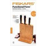 Fiskars Functional Form Bambusový blok 3 nože 1057553 – Zboží Dáma