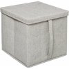Úložný box 5five Simply Smart Kartonový box Orga 31 cm x 31 cm x 31 cm šedá